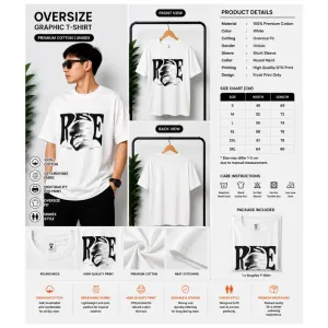 RISE Graphic Oversize T-Shirt