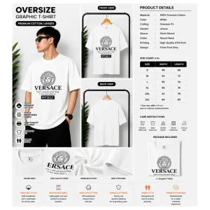 Versace Graphic Oversize T-Shirt