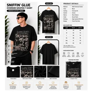 Sniffin Glue Oversize Graphic T-Shirt