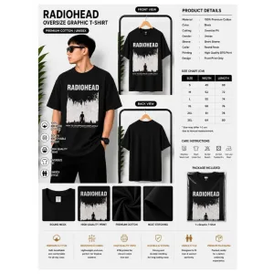 Radiohead Oversize Graphic T-Shirt