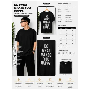 Do What Makes You Happy Oversize T-Shirt
