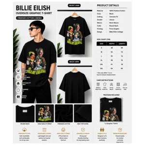 BILLIE EILISH OVERSIZE GRAPHIC T-SHIRT