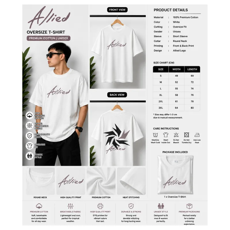 ALLIED OVERSIZE T-SHIRT thumbnail 2