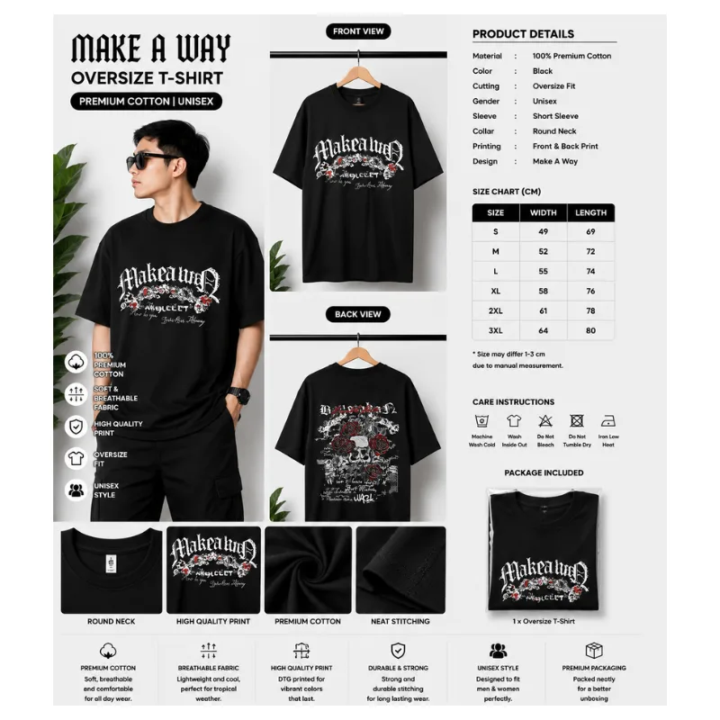 Make A Way Oversize T-Shirt thumbnail 2