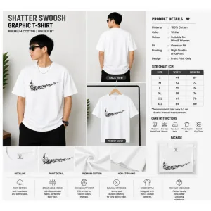 Shatter Swoosh Graphic T-Shirt