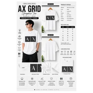 AX GRID Oversize T-Shirt