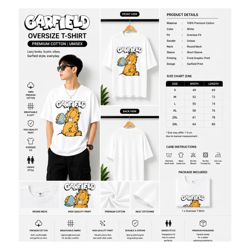 Garfield Oversize T-Shirt thumbnail 2
