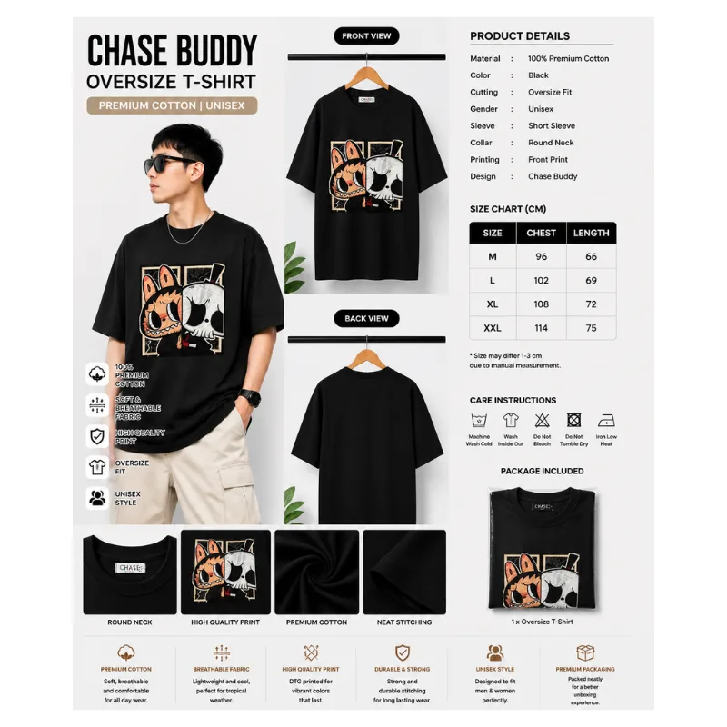 Chase Buddy Oversize T-Shirt thumbnail 2