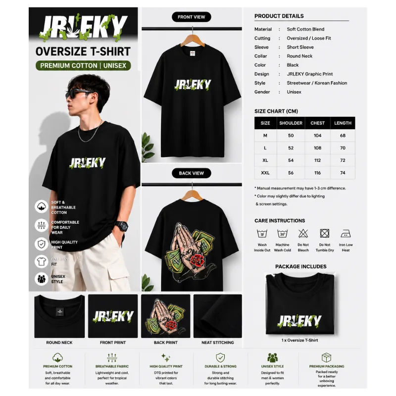 JRLEKY Oversize T-Shirt thumbnail 2