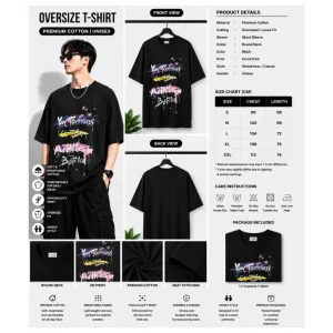 Year Touhness Oversize Graphic T-Shirt