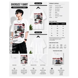 Outer Space Graphic Oversize T-Shirt