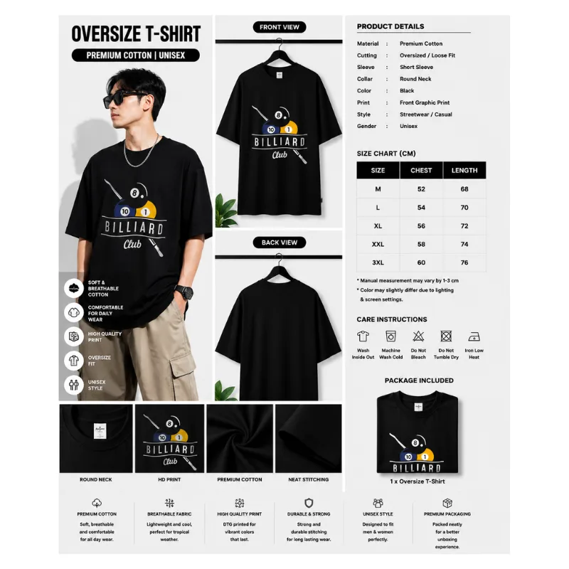 Billiard Club Graphic T-Shirt thumbnail 2
