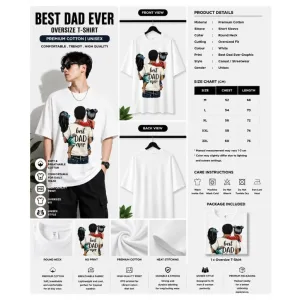 BEST DAD EVER OVERSIZE T-SHIRT