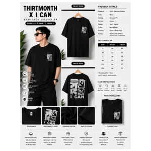 THIRTMONTH X I CAN Oversize T-Shirt