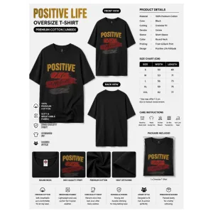 POSITIVE LIFE Oversize T-Shirt