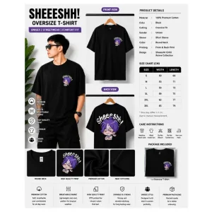 SHEEESHH! Oversize Anime T-Shirt