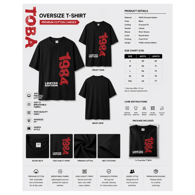 1984 Limited Edition Oversize T-Shirt thumbnail 2