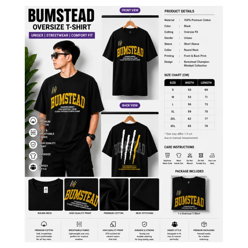 BUMSTEAD Oversize T-Shirt thumbnail 2