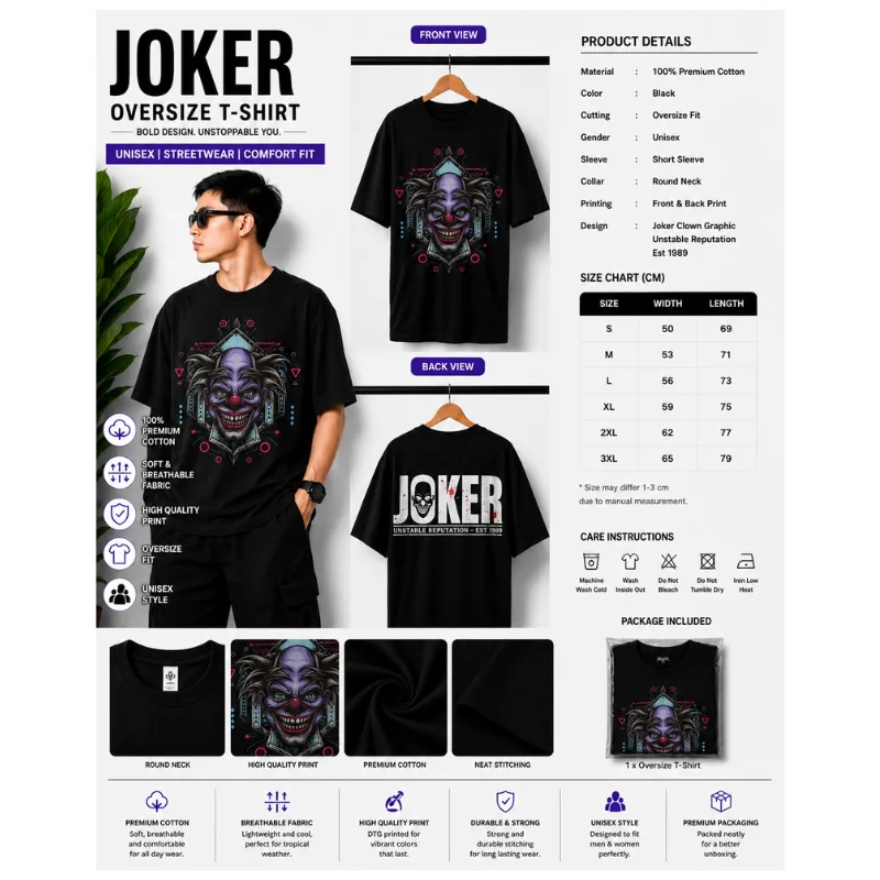 JOKER Oversize T-Shirt thumbnail 2