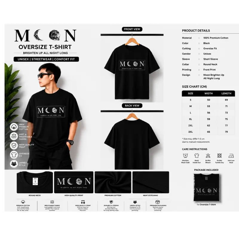MOON Oversize T-Shirt thumbnail 2
