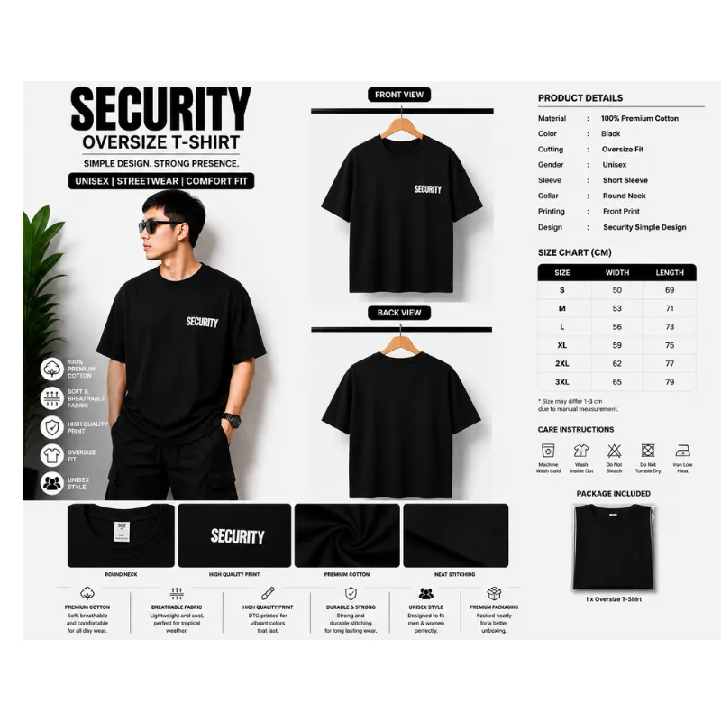 SECURITY Oversize T-Shirt thumbnail 3