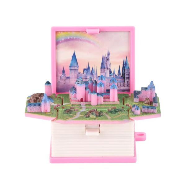 3D Foldable Book - Pink Castle