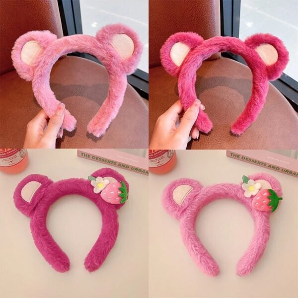 Strawberry Bear Plush Headband