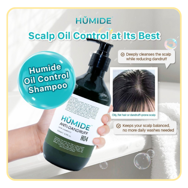 HUMIDE Anti-Dandruff Hair Shampoo | For Oily, Itchy & Combination Scalp (500 ml)
