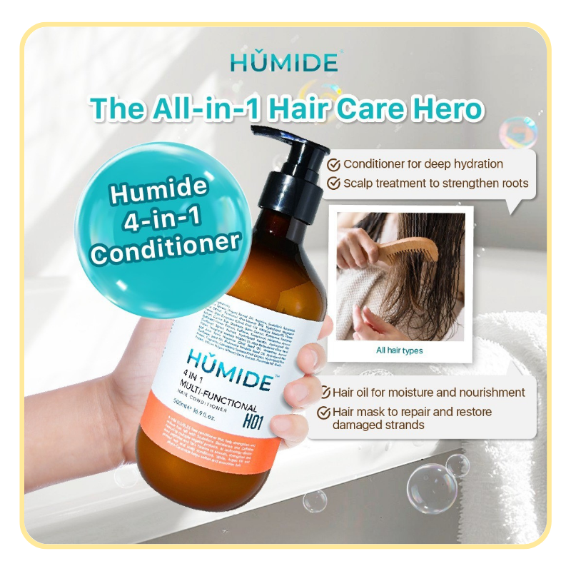 3.png HUMIDE 4 in 1 Multi-Functional Hair Conditioner | Can Be Used On Scalp 500 ml - Image 1
