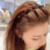 Clip Flocking Braided hairband