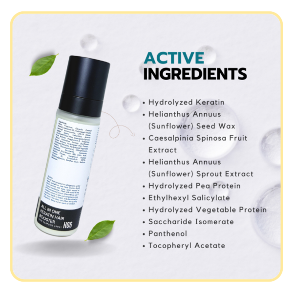 HUMIDE All-in-One Keratin Hair Booster Hair Perfume Spray | 3-in-1 Repair, Moisture & Shine (100 ml)