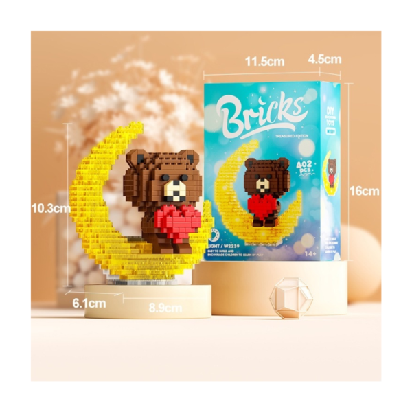 Bricks Moon Series – Cute Character Micro Block Building Set