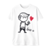 Couple Love Graphic T-Shirt – “Love U” & “Love U Too” Matching Tee (White)