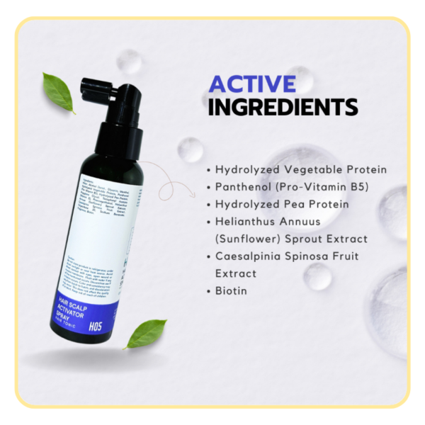 HUMIDE Hair Scalp Activator Spray | Hair Tonic for Scalp Repair & Growth (120 ml)