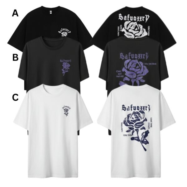 Retro High Street Rose T-shirt