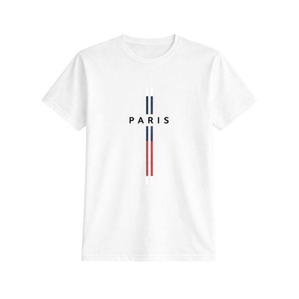 PARIS Minimalist Stripe T-Shirt | Unisex Casual Cotton Tee
