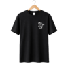 Product (31) Cute Monster Mini Print T-Shirt (Black)