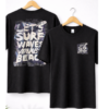 Product (32) Unisex Black T-Shirt | LET’S SURF