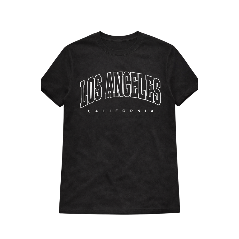 Product (71) Los Angeles California Graphic T-Shirt – Casual Streetwear Unisex Cotton Tee (Black) - Image 1