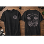 Men Summer Vibes Graphic T-Shirt | Heavenly Swing Beach Design Cotton Casual Tee