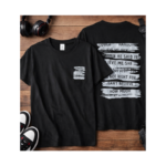 Unisex Streetwear Graphic T-Shirt Front Back Print | Casual Cotton Short Sleeve Tee | Trendy Urban Style