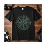 Detroit Toledo Compass Graphic T-Shirt | Vintage Streetwear Tee | Unisex Cotton Casual Shirt