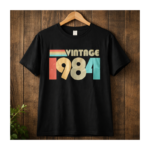Vintage 1981 Retro Graphic T-Shirt – Casual Cotton Unisex Tee
