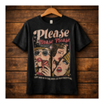 Please Please Please Pop Art Graphic T-Shirt