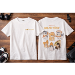 Mofusand Bread-Meow Cat T-Shirt | Cute Cartoon Cat Graphic Tee | Unisex Casual Cotton Shirt