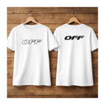 OFF Minimalist Front & Back Print Cotton T-Shirt (Unisex)
