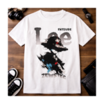 Anime Shadow Character Graphic T-Shirt | Streetwear Cartoon Tee | Unisex Casual Cotton Shirt