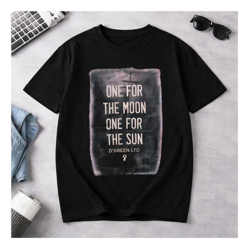 Product - 2026-04-14T124553.165 Vintage Quote Graphic T-Shirt “One For The Moon One For The Sun” | Unisex Cotton Tee | Streetwear Shirt - Image 1