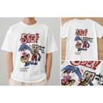 Oversized Graphic T-Shirt “SSE!” Cartoon Print Streetwear Tee (Unisex Cotton)