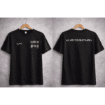 Unisex Black Graphic T-Shirt “Flare Up Dilettantes” Front & Back Print